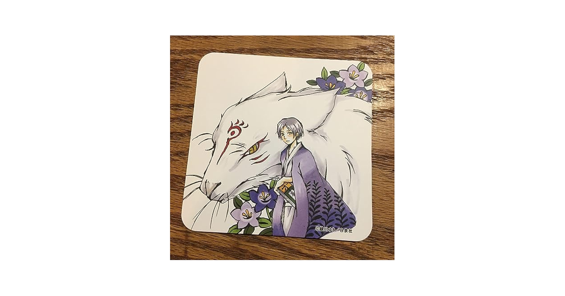 夏目友人帳20thカフェ コースター 夏目貴志 斑 夏目友人帳 原作 コースター コラボカフェ 20周年 斑 夏目貴志